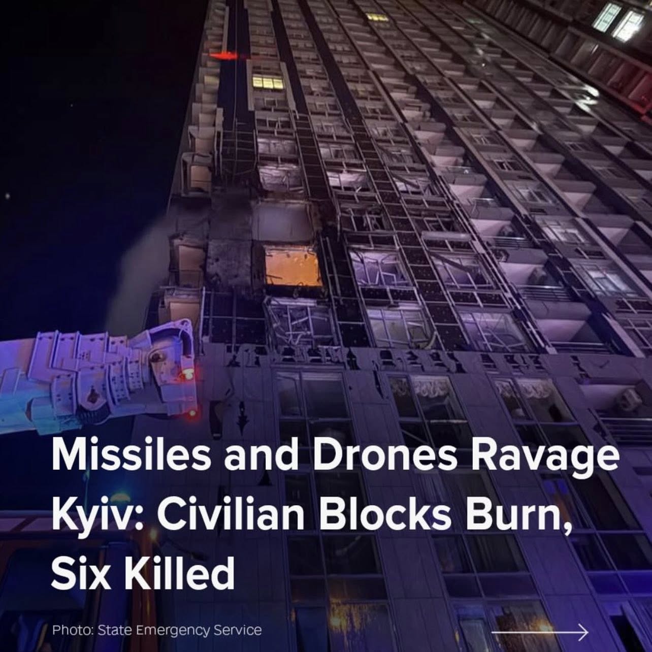 Massive Overnight Attack on Kyiv Leaves Multiple Casualties